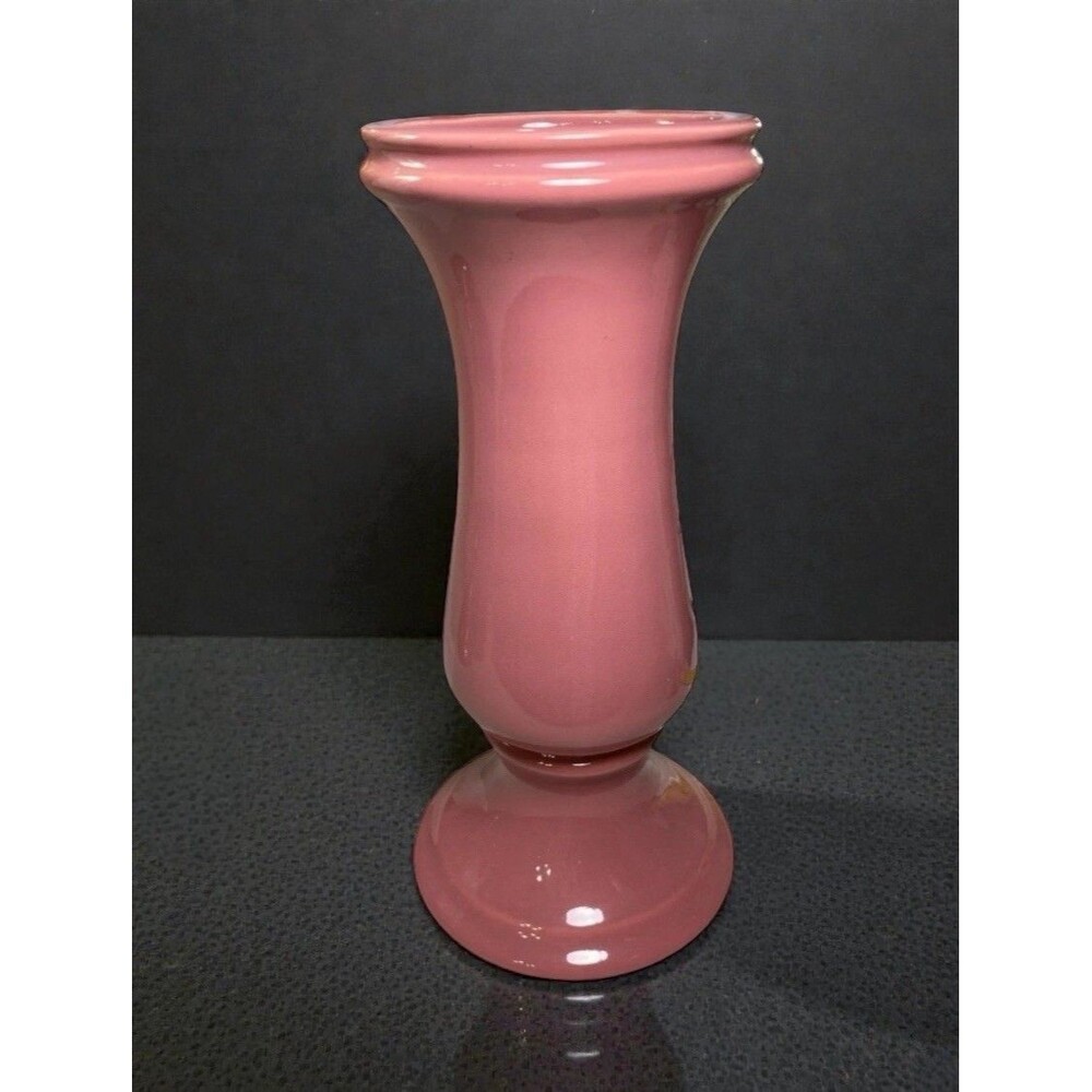 Vintage McCoy Floraline Pink Vase 412 USA Pottery MCM Flower Vase 10"